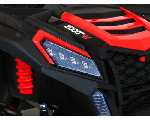 Дитяча акумуляторна машинка Баггі Strong Racing ATV для 2 дітей Червона