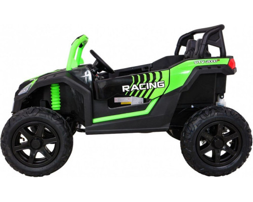 Дитяча акумуляторна машинка Баггі Strong Racing ATV для 2 дітей Зелена