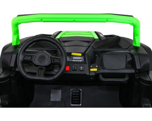 Дитяча акумуляторна машинка Баггі Strong Racing ATV для 2 дітей Зелена