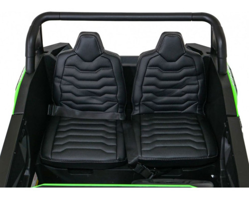 Дитяча акумуляторна машинка Баггі Strong Racing ATV для 2 дітей Зелена