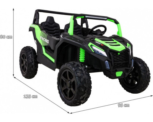Дитяча акумуляторна машинка Баггі Strong Racing ATV для 2 дітей Зелена