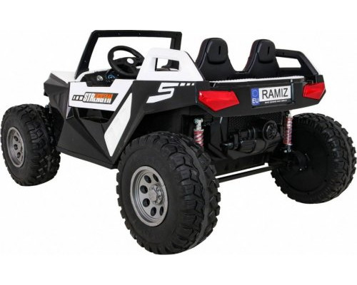 Дитяча акумуляторна машинка Баггі Clash Біла