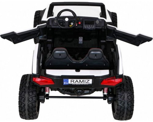 Дитяча акумуляторна машинка Баггі Clash Біла