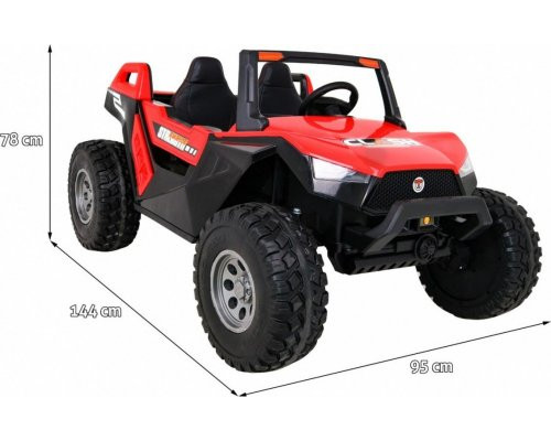 Дитяча акумуляторна машинка Баггі Clash Червона