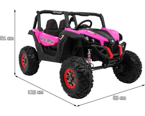 Дитяча акумуляторна машинка Баггі SuperStar Рожева