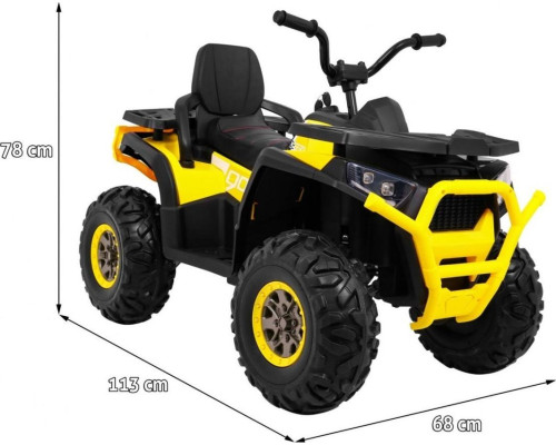 Дитячий акумуляторний квадроцикл Quad ATV Desert Жовтий