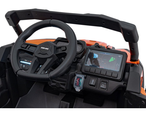 Дитячий акумуляторний квадроцикл CAN-AM Maverick Orange