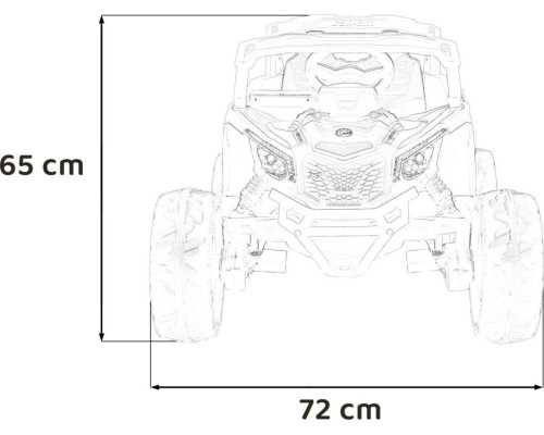 Дитячий акумуляторний квадроцикл CAN-AM Maverick Orange