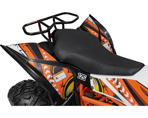 Дитячий акумуляторний квадроцикл моторизований DESERT STORM помаранчевий