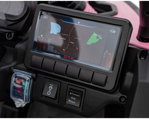 Дитячий акумуляторний квадроцикл CAN-AM Maverick рожевий