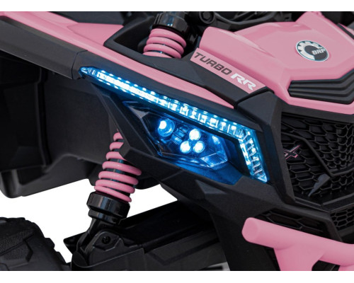 Дитячий акумуляторний квадроцикл CAN-AM Maverick рожевий