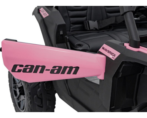 Дитячий акумуляторний квадроцикл CAN-AM Maverick рожевий
