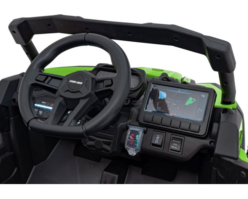 Дитячий акумуляторний квадроцикл CAN-AM Maverick Зелений