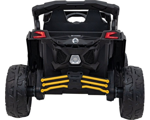 Дитячий акумуляторний квадроцикл CAN-AM Maverick Жовтий