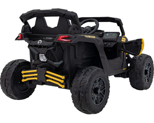 Дитячий акумуляторний квадроцикл CAN-AM Maverick Жовтий