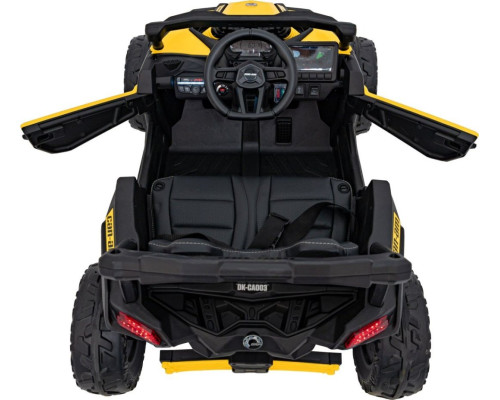 Дитячий акумуляторний квадроцикл CAN-AM Maverick Жовтий