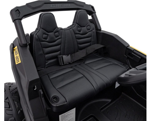 Дитячий акумуляторний квадроцикл CAN-AM Maverick Жовтий