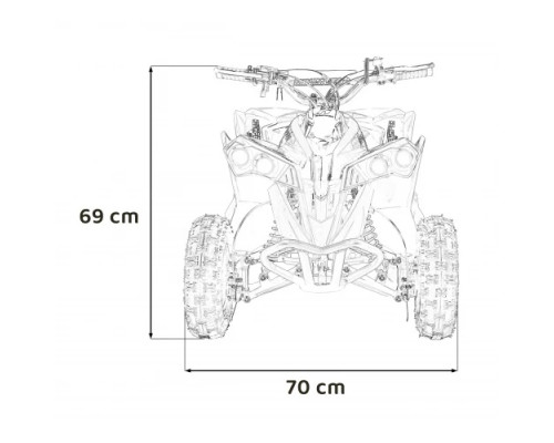 Дитячий акумуляторний квадроцикл RENEGADE HIPERFECT 49CC Зелений
