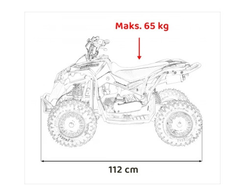 Дитячий акумуляторний квадроцикл RENEGADE HIPERFECT 49CC Зелений