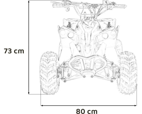 Дитячий акумуляторний квадроцикл RENEGADE HIPERFECT 110CC Зелений