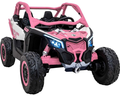Дитяча акумуляторна машинка Баггі Maverick Turbo RR Рожева