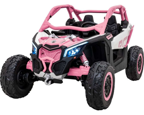 Дитяча акумуляторна машинка Баггі Maverick Turbo RR Рожева