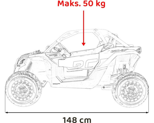 Дитяча акумуляторна машинка Баггі Maverick Turbo RR Green