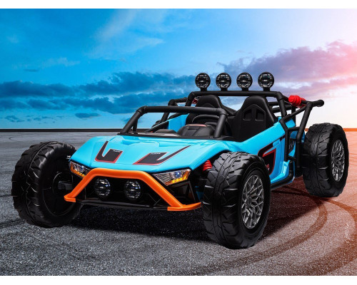 Дитяча акумуляторна машинка Buggy Racing 5 синя