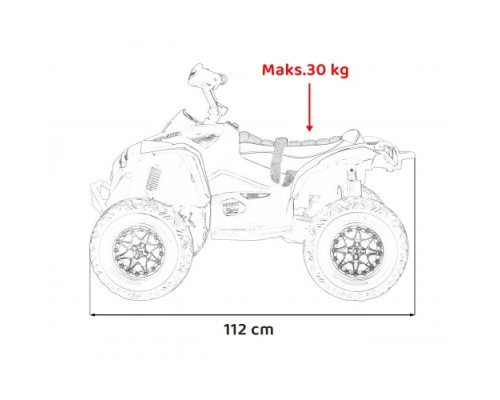 Дитячий акумуляторний квадроцикл Maverick Quad Блакитний