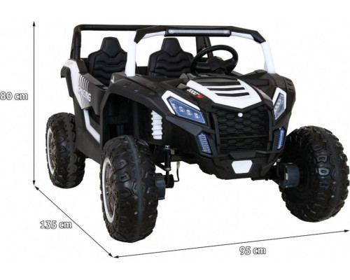 Дитяча акумуляторна машинка Баггі Strong Racing ATV для 2 дітей Біла
