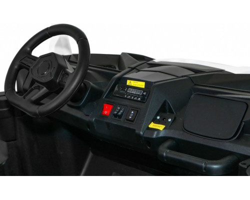 Дитяча акумуляторна машинка Баггі Strong Racing ATV для 2 дітей Біла