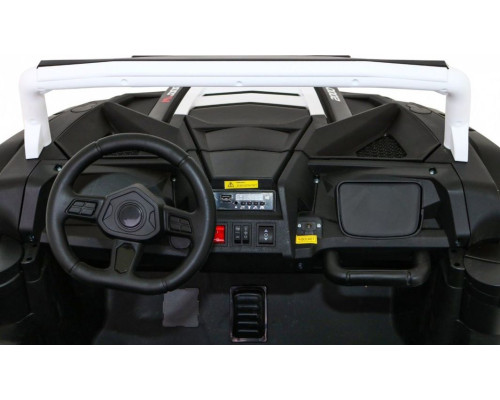 Дитяча акумуляторна машинка Баггі Strong Racing ATV для 2 дітей Біла