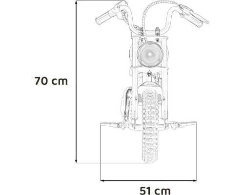 Дитячий акумуляторний мотоцикл SPEED Power Рожевий