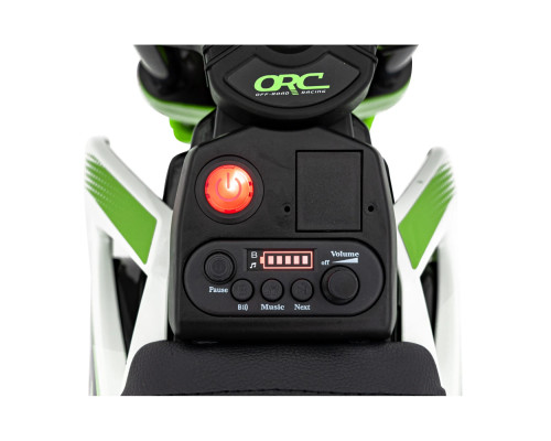 Дитячий акумуляторний мотоцикл PANTONE 361C Зелений