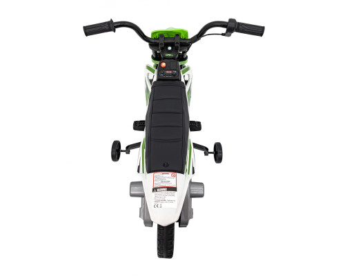 Дитячий акумуляторний мотоцикл PANTONE 361C Зелений