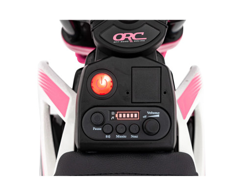 Дитячий акумуляторний мотоцикл PANTONE 361C Рожевий