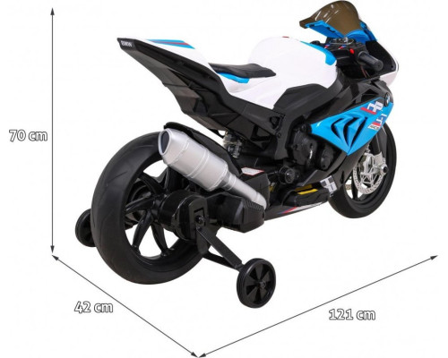 Дитячий акумуляторний мотоцикл BMW HP4 Синій