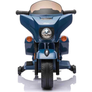 Дитячий акумуляторний мотоцикл Chopper INDIAN Синій