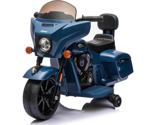 Дитячий акумуляторний мотоцикл Chopper INDIAN Синій