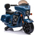 Дитячий акумуляторний мотоцикл Chopper INDIAN Синій