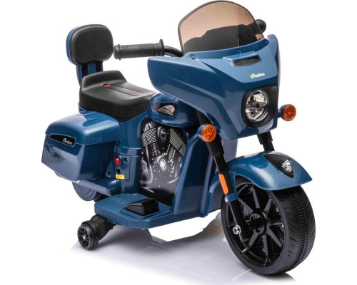 Дитячий акумуляторний мотоцикл Chopper INDIAN Синій