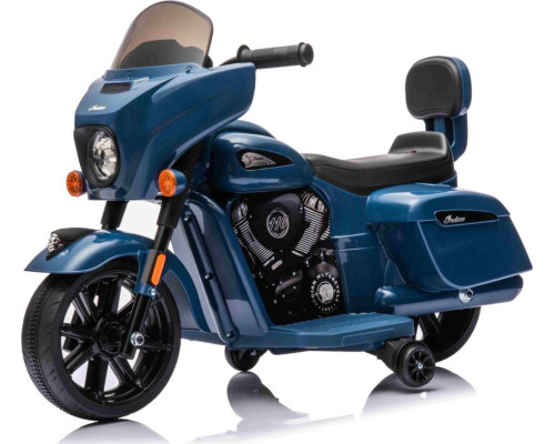 Дитячий акумуляторний мотоцикл Chopper INDIAN Синій