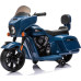 Дитячий акумуляторний мотоцикл Chopper INDIAN Синій