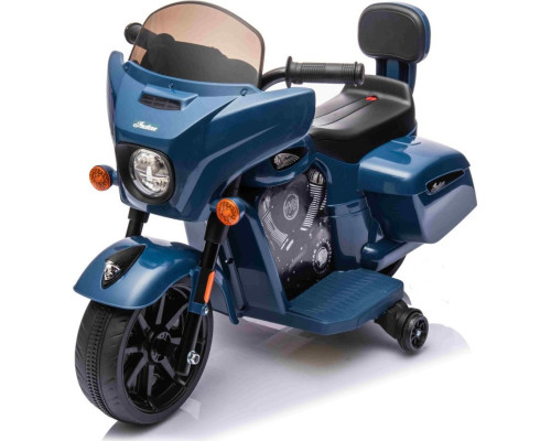 Дитячий акумуляторний мотоцикл Chopper INDIAN Синій