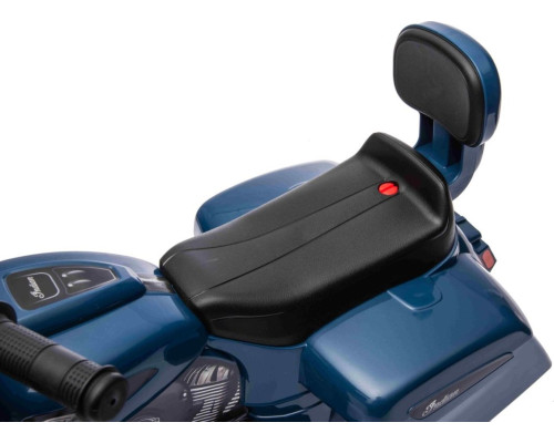 Дитячий акумуляторний мотоцикл Chopper INDIAN Синій