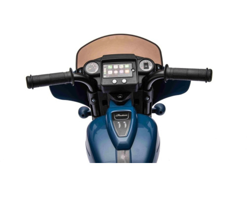 Дитячий акумуляторний мотоцикл Chopper INDIAN Синій