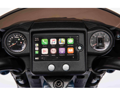 Дитячий акумуляторний мотоцикл Chopper INDIAN Синій