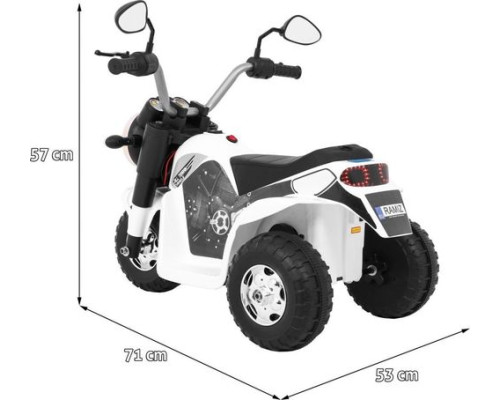 Дитячий акумуляторний мотоцикл RAMIZ MiniBike білий