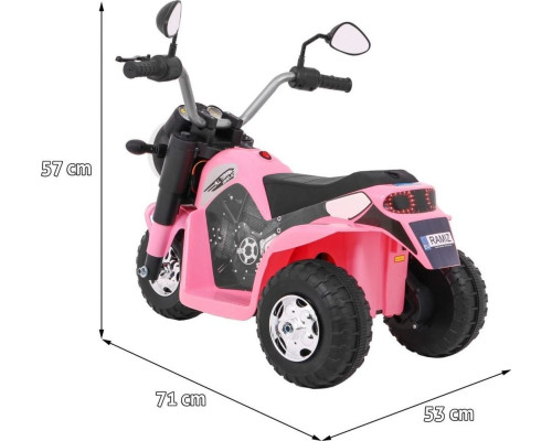 Дитячий акумуляторний мотоцикл RAMIZ MiniBike рожевий Дитячий акумуляторний мотоцикл RAMIZ MiniBike рожевий