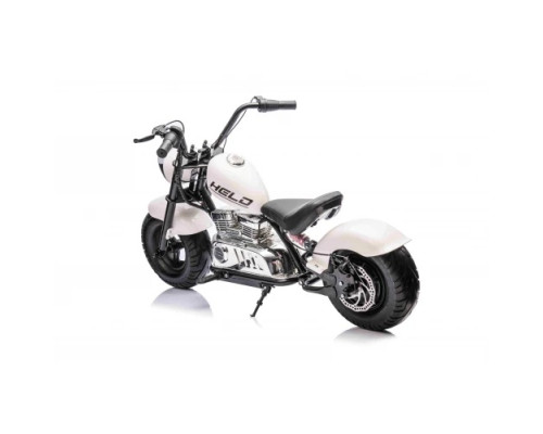 Дитячий акумуляторний мотоцикл Chopper Warrior Білий